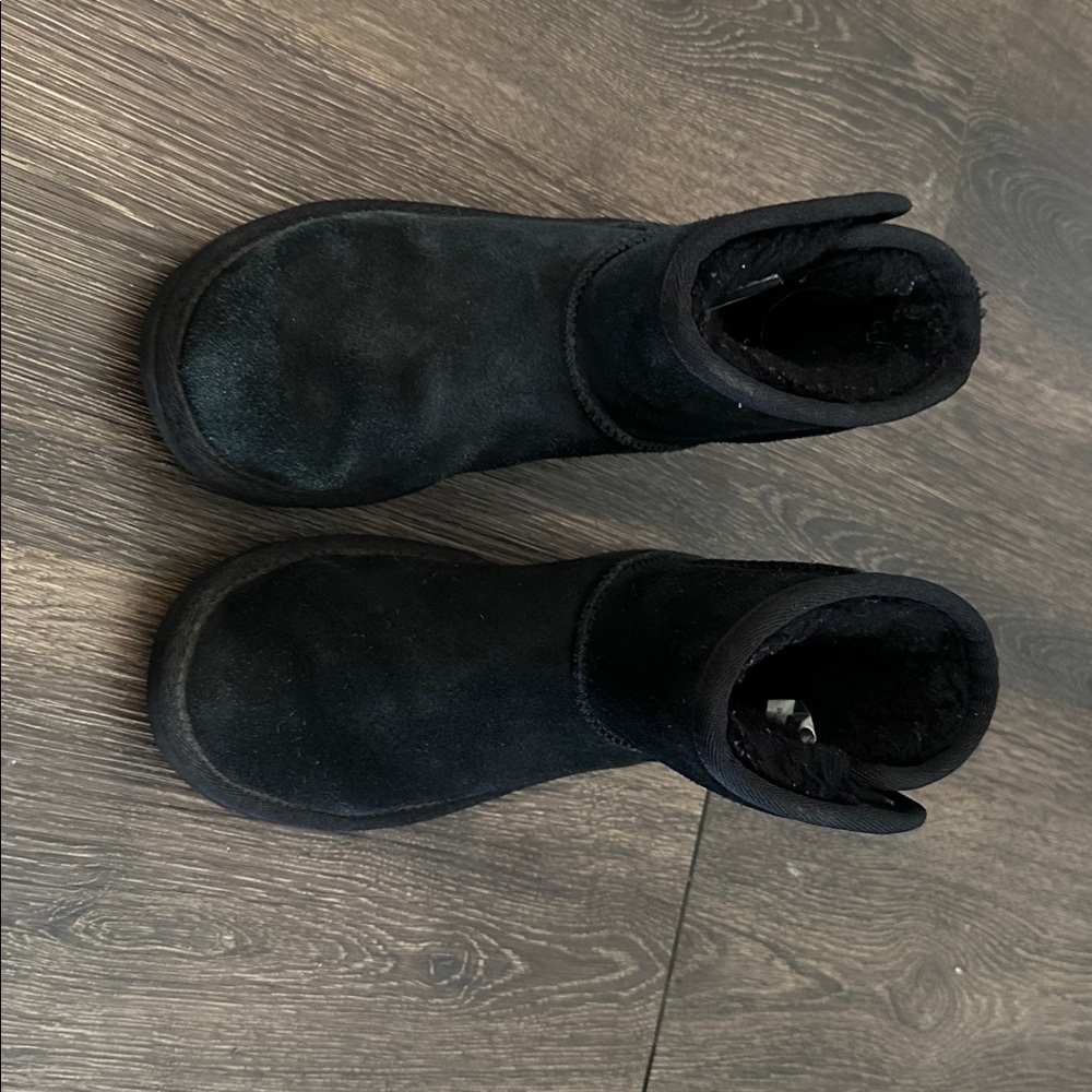 UGG Black Suede Ankle Boots